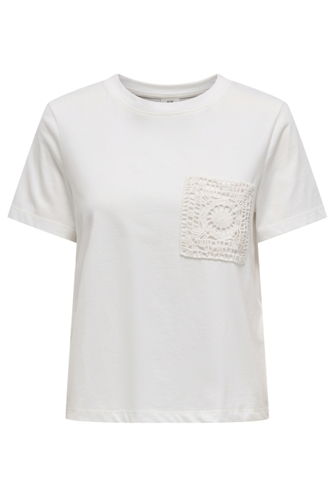 Jacqueline de Yong jdyselma s/s crochet pocket top jrs